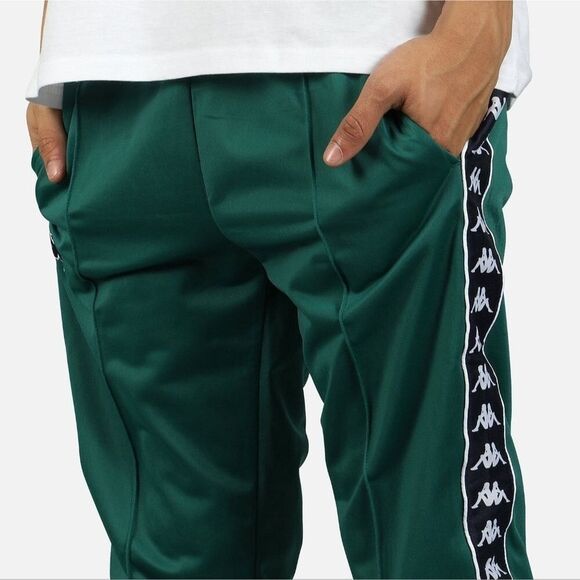 Kappa Green & Navy 222 Banda Track Pants Size Medium - Picture 8 of 13
